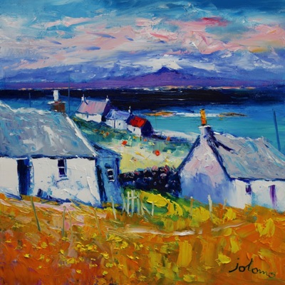 Soft Eveninglight Isle of Iona 20x20